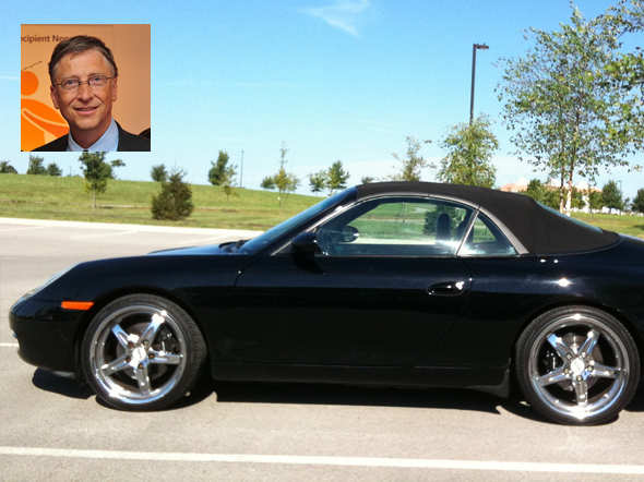 Microsoft billionaire Bill Gates has quite the Porsche collection, but the headliner might be his 911 Porsche Convertible, which has an MSRP of $82,100.