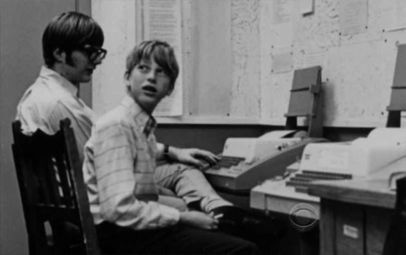 As a young teenager at Lakeside Prep School, Gates wrote his first computer program on a General Electric computer — it was a version of tic-tac-toe, where you could play against the computer.