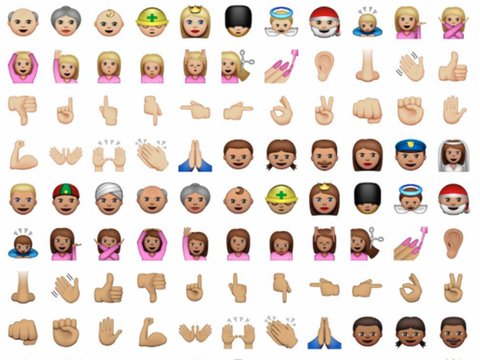 Here Are All The New Ethnically Diverse Emoji Apple Just Added To The