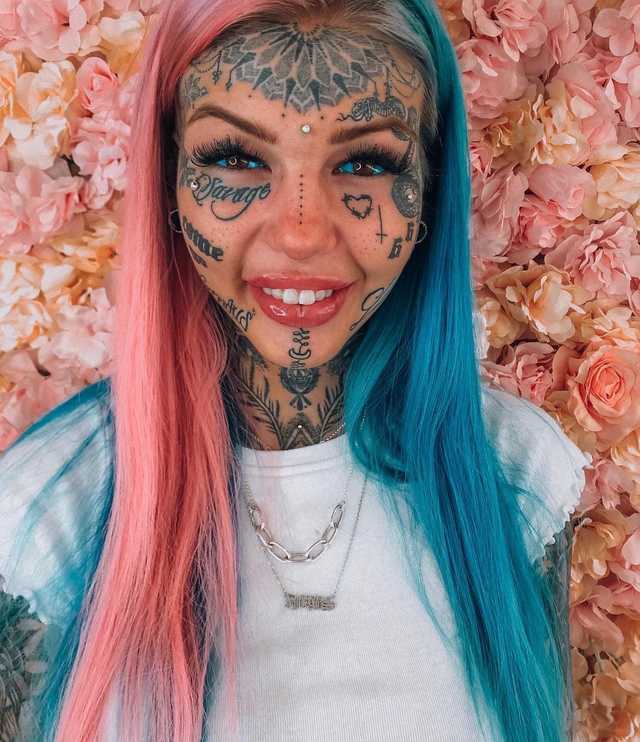 A Woman Who Has Spent On Tattoos And Body Modifications Looks Completely Different In