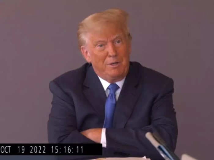 Watch Donald Trump's rape trial deposition, where he mixes up accuser E. Jean Carroll with his ex-wife