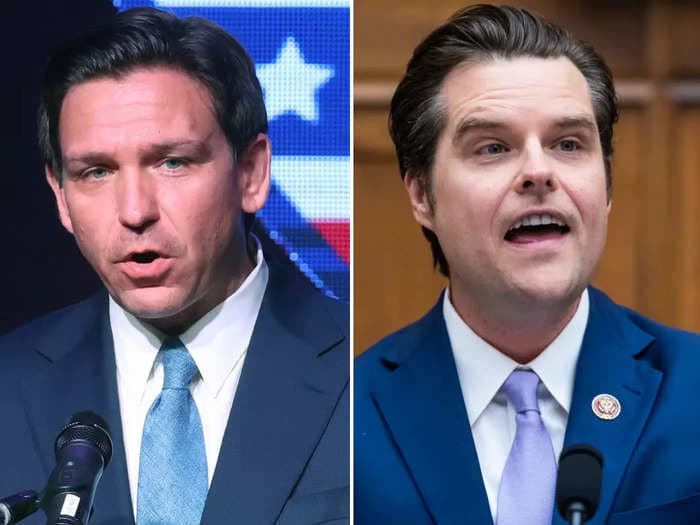 Watch an exasperated Matt Gaetz in a Nirvana shirt coach Ron DeSantis on how to debate people properly in a video from 2018