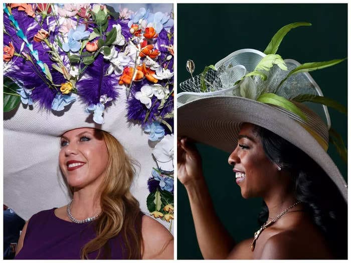 Photos show the biggest and best hats from the 2023 Kentucky Derby