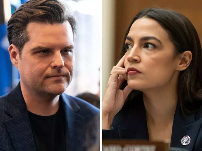Matt Gaetz slams 2 Fox News hosts for over-sexualizing AOC and joking that he might divorce his wife and marry her instead