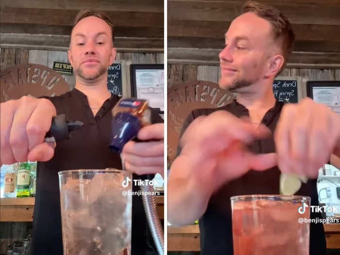 If you ever thought one of your cocktails tasted just like soda, this TikTok bartender is here to tell you you're not imagining it