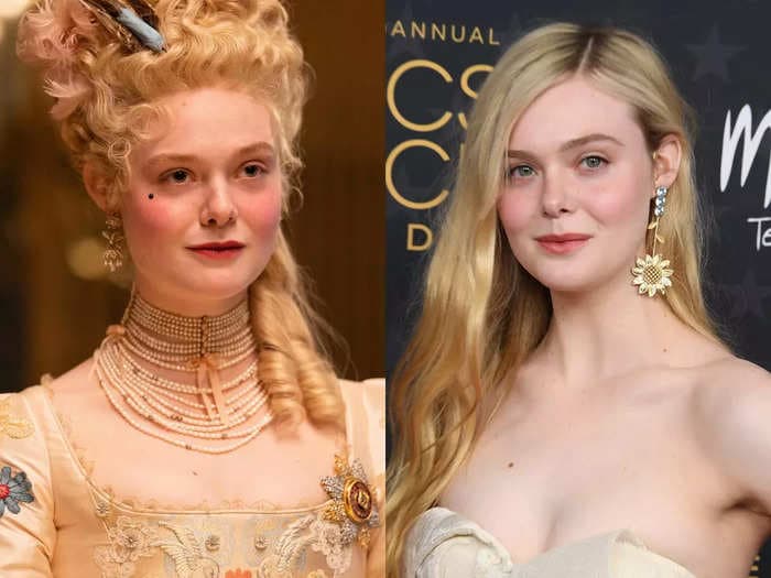'The Great' star Elle Fanning says wearing corsets has become easier and more bearable over time: 'Your body creepily forms and shifts'