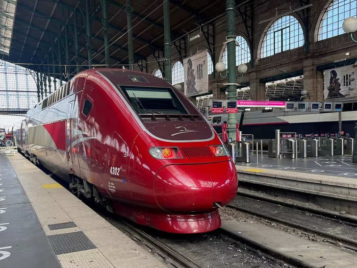 See inside one of Europe's fastest high-speed trains, which bolts at 186 miles per hour and serves meals in first class