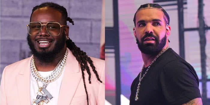 Rapper T-Pain has labeled Drake the king of 'simp' music