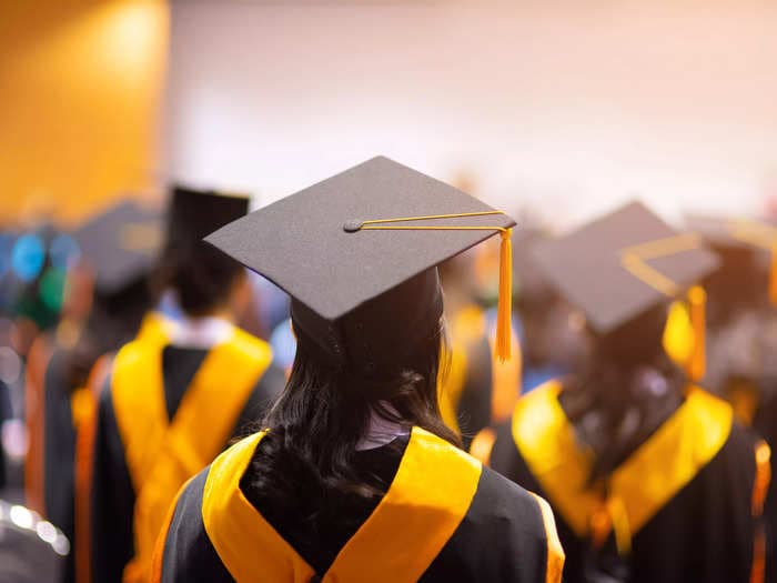 High schools and colleges require students to pay mandatory fees to walk at graduation. Critics say this discriminates against low-income students.