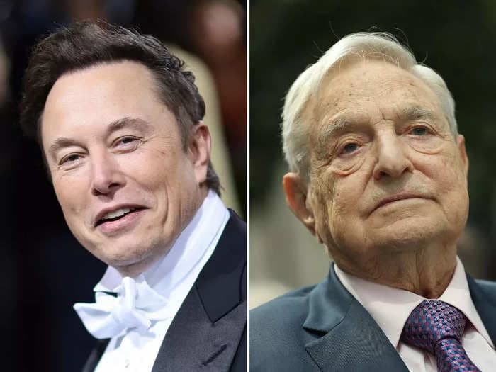 Elon Musk says he's a 'pro-Semite, if anything' when questioned about his public attacks on George Soros