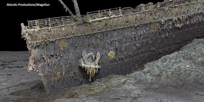 First-ever full 3D scan of the Titanic on the sea bed reveals the ruined ocean liner in incredible detail