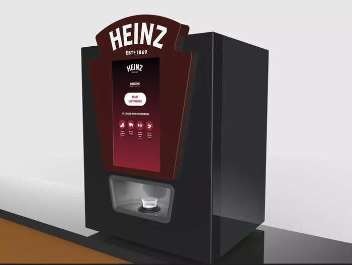 Kraft Heinz 'Remix' customizable sauce dispenser looks just like a Coca-Cola Freestyle machine, but for sauce