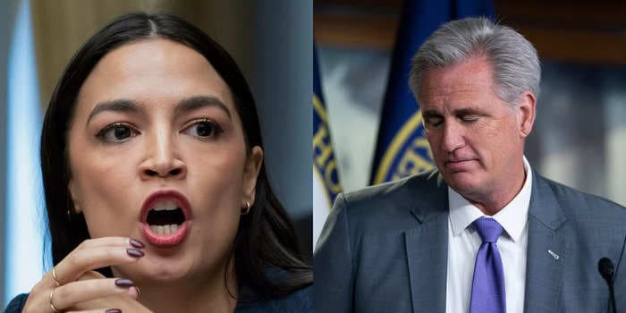 AOC dunks on McCarthy over debt ceiling negotiations as Democrats consider forcing a vote on increasing the debt limit