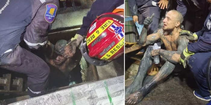 An American tourist fell into an uncovered manhole in the 'sin city' of Thailand. He was rescued 4 hours later, but he said it felt like days.