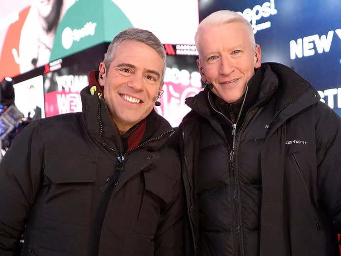 Andy Cohen says he would have 'good threesomes' with Anderson Cooper and joked that he's up for a 'throuple situation'