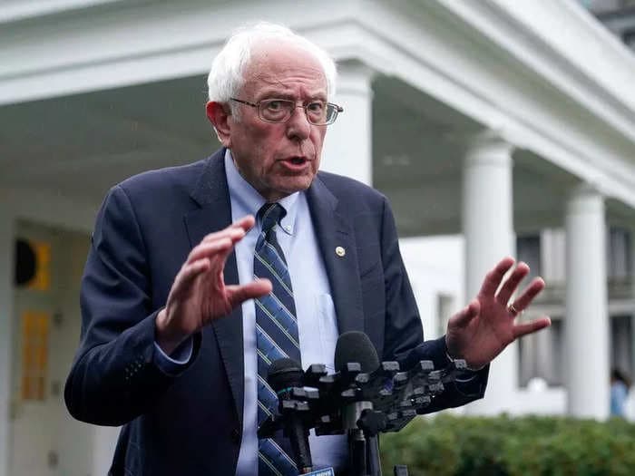 Passing the GOP debt ceiling bill would be 'equally disastrous' as a default, Bernie Sanders says &mdash; and he's joining 10 of his Democratic colleagues in urging Biden to bypass Congress and permanently solve the crisis