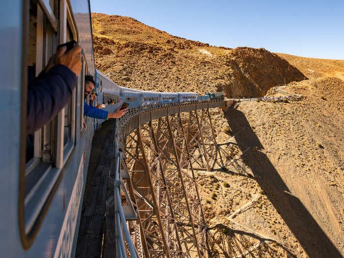 I rode the Train to the Clouds, one of the highest passenger trains in the world. The bird's-eye views made the altitude sickness worth it.