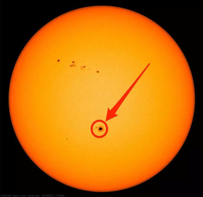 A sunspot four times the size of Earth is visible right now &mdash; here's how to see it without a telescope