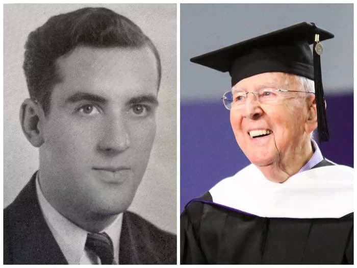 A 101-year-old WWII veteran finally walked at his college graduation ceremony, 80 years after he was supposed to