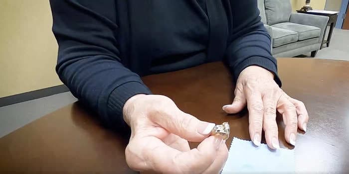 A husband went to great lengths to find the diamond ring his wife accidentally lost down the toilet
