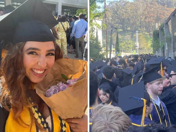 I just graduated from the University of California, Berkeley, with a master's degree. Here's what graduation was like, from chaotic crowds to hours in the sun.