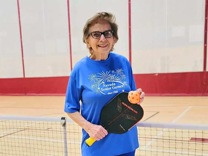 A 91-year-old pickleball instructor didn't start exercising until age 55. Here's how she stays fit, while eating ice cream daily.