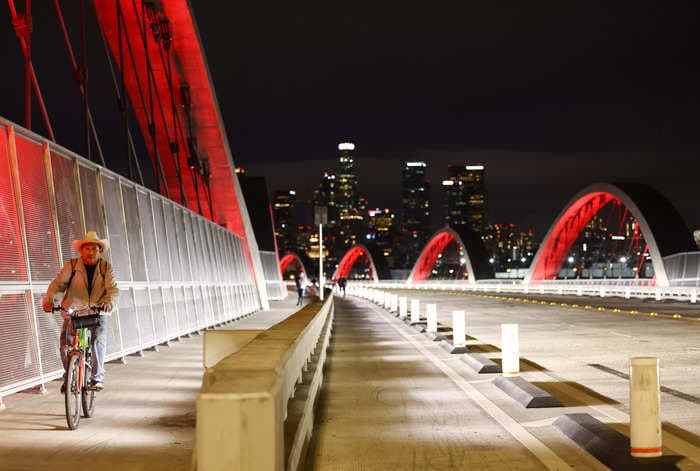 A California teenager fell to his death trying to film a social media stunt on Los Angeles' new $500 million bridge: police