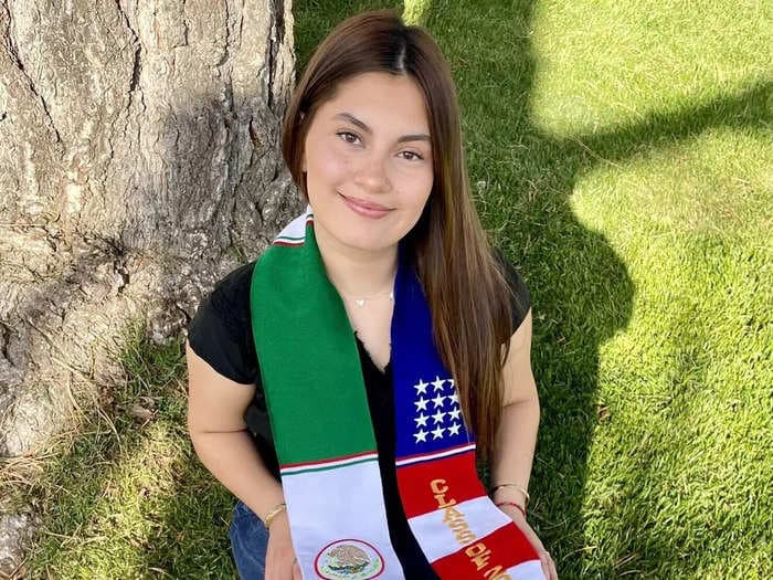 A judge ruled that a school district could bar a student from wearing a Mexican and American flag sash at graduation — but she did it anyway