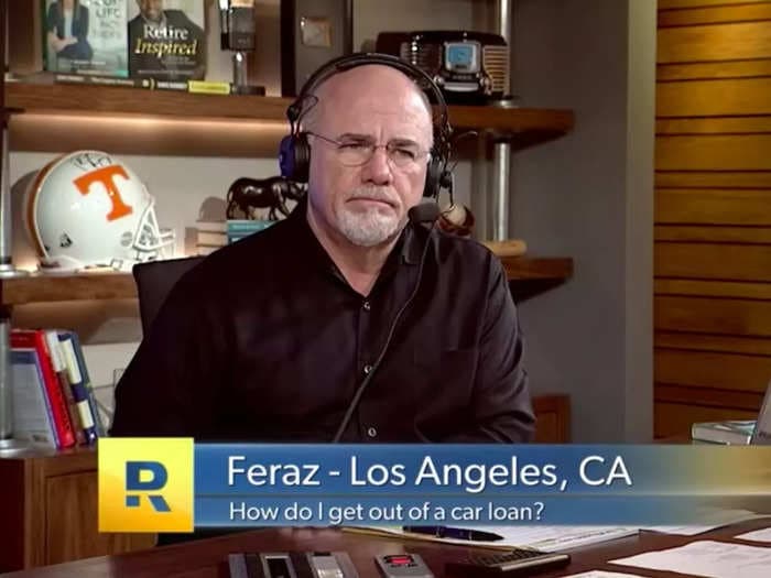 People are shocked by the story of a man spending half his income on car payments for his BMW who asked Dave Ramsey for help
