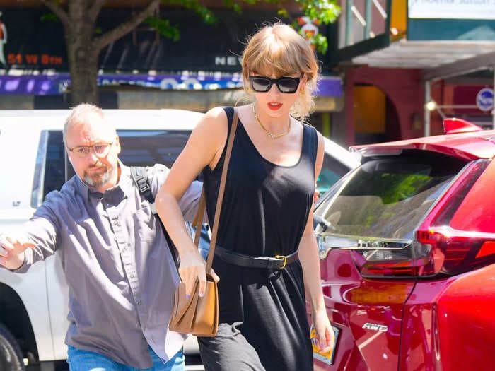 Taylor Swift subtly leveled up a simple summer dress with a $27,000 necklace for a day out in New York City