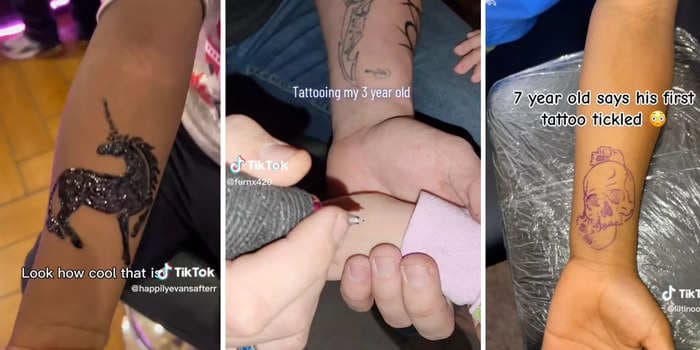 TikTokers are pretending to tattoo their toddlers and going viral in the process, shocking concerned commenters who thought they were real