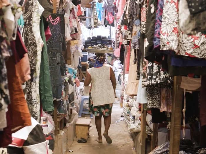 Inside Ghana's largest secondhand clothing market, where 7.5 million pounds of donated garments arrive every week