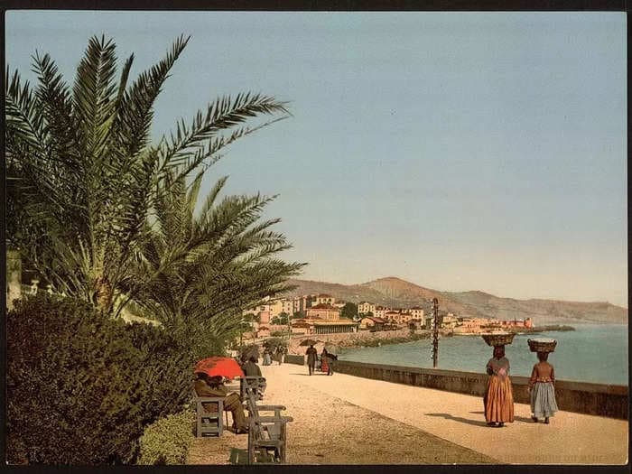 Before and after pictures of the French and Italian Riviera show it was just as posh 100 years ago as it is today