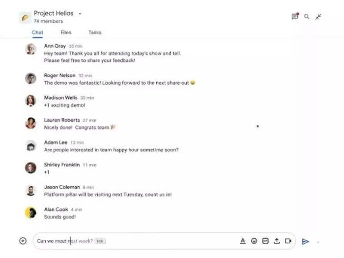 Google rolling out smart compose feature in Chat on web