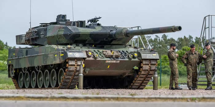 Russia's military falsely claimed to have shredded a Leopard tank. It looks more like abandoned farm equipment.