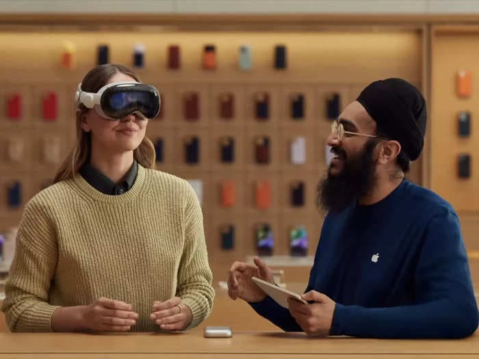 People who were whisked away in golf carts to try out Apple's $3,500 headset are calling it 'magic' that is 'still searching for a purpose'