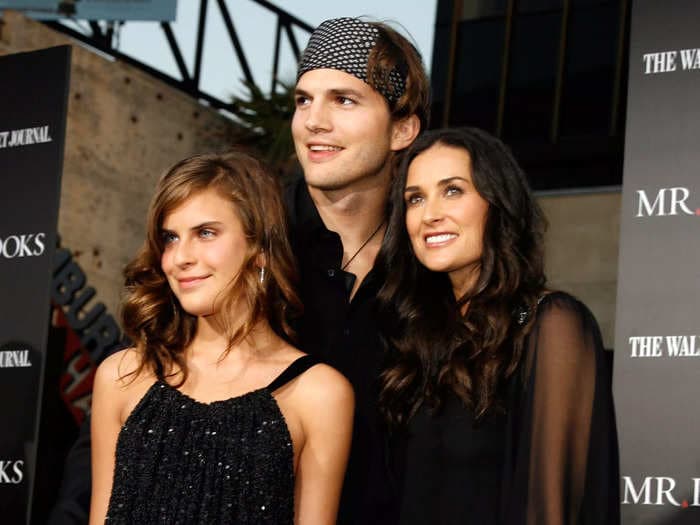 Tallulah Willis said her mom Demi Moore's marriage to Ashton Kutcher sent her into 'a total dumpster fire': 'It was really hard'