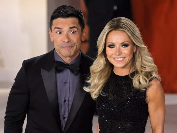 Mark Consuelos admits he's the 'hornier' one in his marriage to Kelly Ripa and says he talks dirty in bed — but 'only in Spanish'