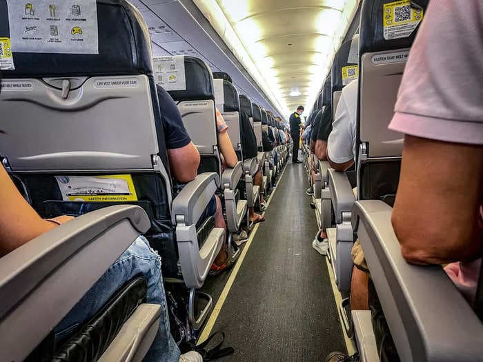 A viral photo of a double-decker airplane seat design has ignited a fierce debate about farting