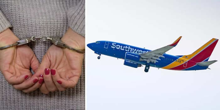 A passenger bit and kicked cops after being forced off a Southwest flight in a viral TikTok &mdash; and users are calling for an alcohol ban at airports