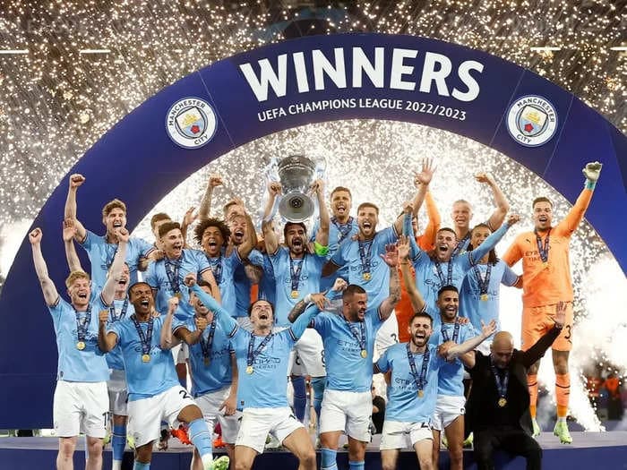 Manchester City edge out Inter Milan to win maiden Champions League and complete their 'treble'