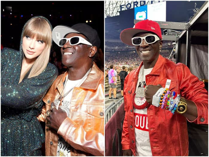 Flavor Flav went to Taylor Swift's The Eras Tour and exchanged friendship bracelets with Swifties