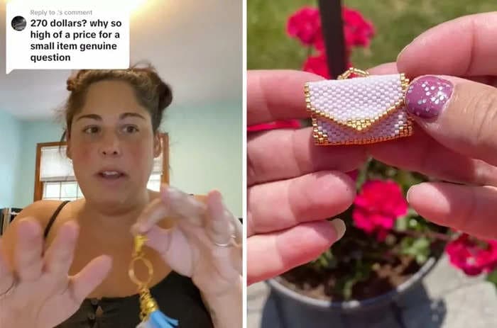 An Etsy seller is vehemently defending pricing a miniature purse at $270 after TikTokers called it a 'ripoff' and accused her of scamming