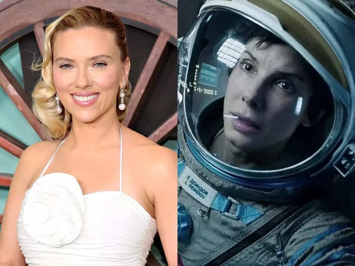 Scarlett Johansson recalls her failed audition for Sandra Bullock's 'Gravity' role: 'I was just sitting in a chair with a helmet on'