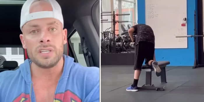 A professional swimmer is feuding with a fitness influencer who accused her of mocking a man at the gym. After being flooded with hate, she's clapping back.