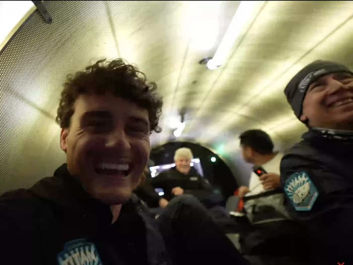 A YouTube star rode in the Titan sub days before it went missing. His footage shows OceanGate CEO Stockton Rush discussing control issues with the 'brains' of the sub.