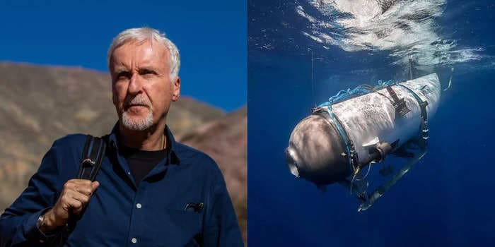 James Cameron once had a near-death experience in a Titanic submersible, braving an underwater sandstorm with a Russian pilot