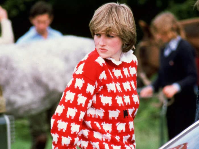 Princess Diana's famous sheep sweater will be auctioned by Sotheby's after its designers found it in an attic