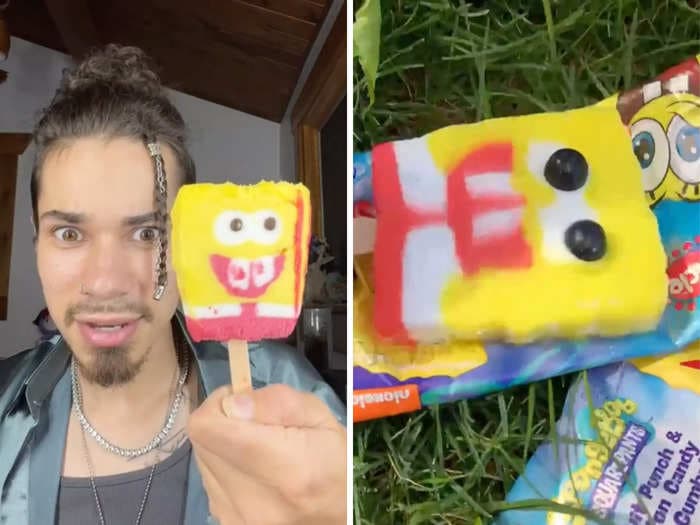 The iconic SpongeBob Popsicle has new eyes, and social media isn't having it