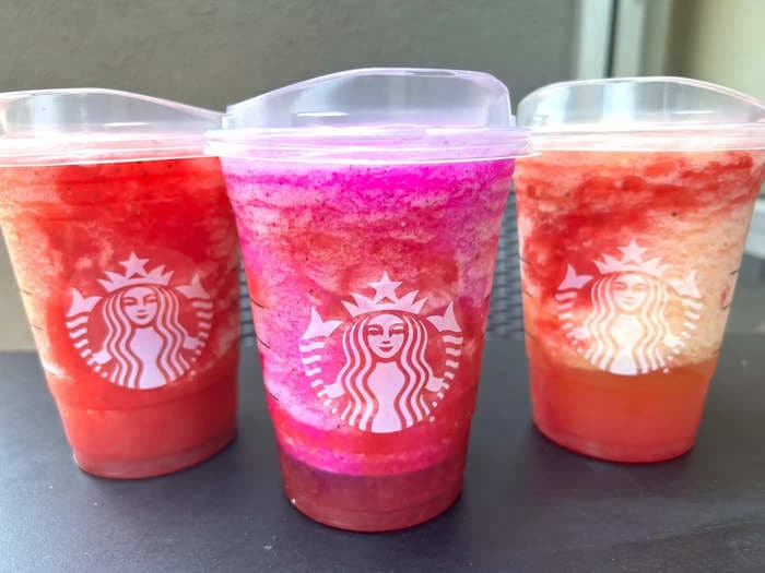 I tried Starbucks' 3 new frozen summer drinks, and I'll be ordering 2 of them again